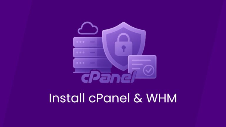 install cPanel license